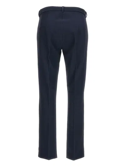 S Max Mara Pleated Trousers In Blue