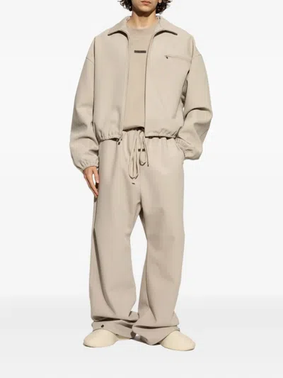 Essentials Drawstring-fastening Trousers In Neutral