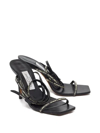 Pre-owned Jimmy Choo Square-toe Leather Sandals