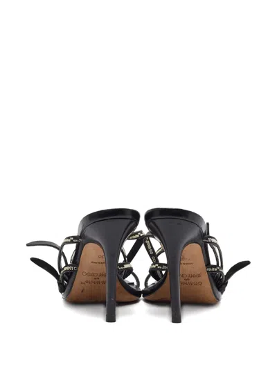 Pre-owned Jimmy Choo Square-toe Leather Sandals