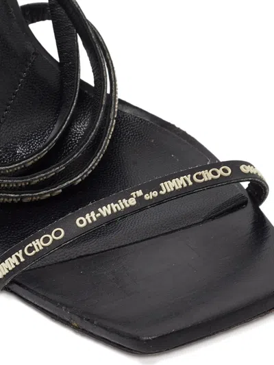 Pre-owned Jimmy Choo Square-toe Leather Sandals
