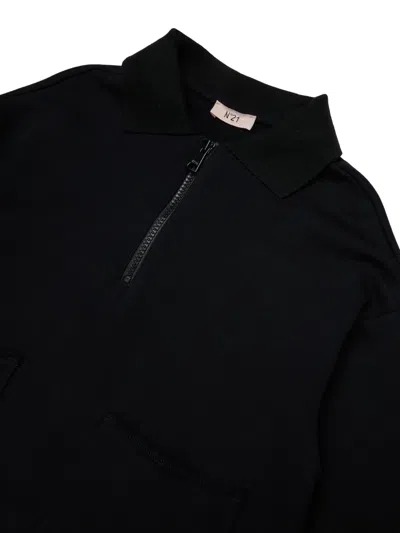 N°21 Half-zip Sweatshirt In Black