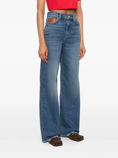 Maje Straight-leg Jeans In Blue