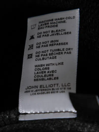 Pre-owned John Elliott Jersey Track Pants In Black