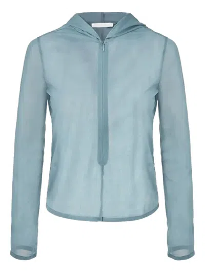 Amomento Zip-up Hoodie In Blue