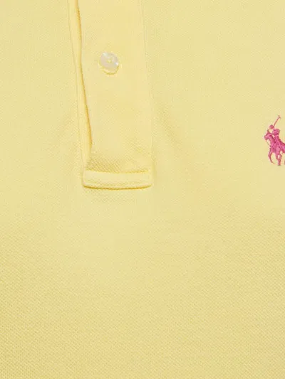 Pre-owned Polo Ralph Lauren Vintage Cotton Polo Top In Yellow