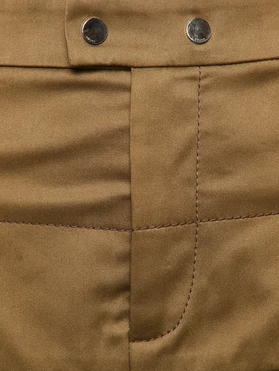 Pre-owned Gucci Cotton-blend Mini Skirt In Brown
