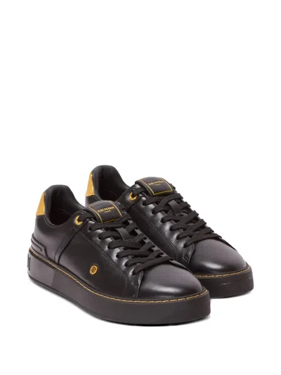 Balmain B-court Leather Sneakers
