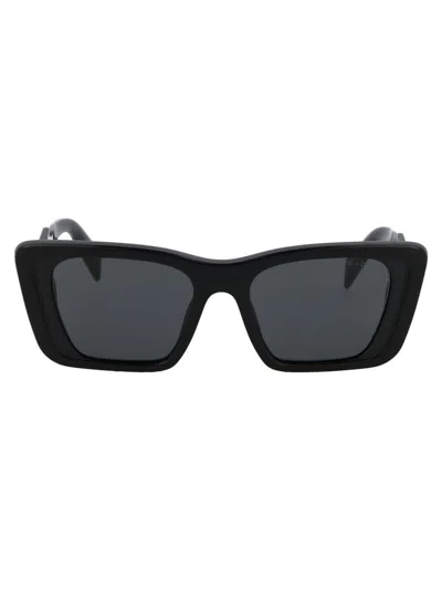Prada Symbole 51mm Rectangular Sunglasses In Black