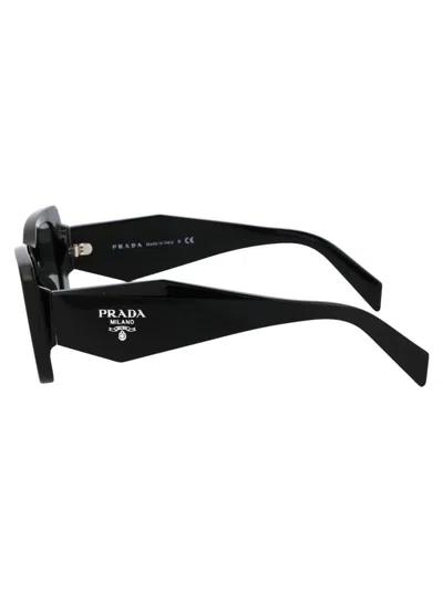 Prada Symbole 51mm Rectangular Sunglasses In Black