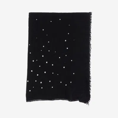 Faliero Sarti Star-print Frayed-edge Scarf