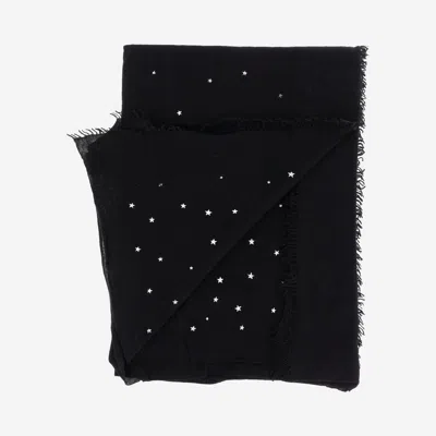 Faliero Sarti Star-print Frayed-edge Scarf