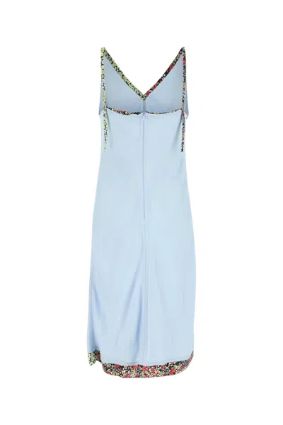 Bottega Veneta Women Light Blue Viscose Blend Dress In Blue