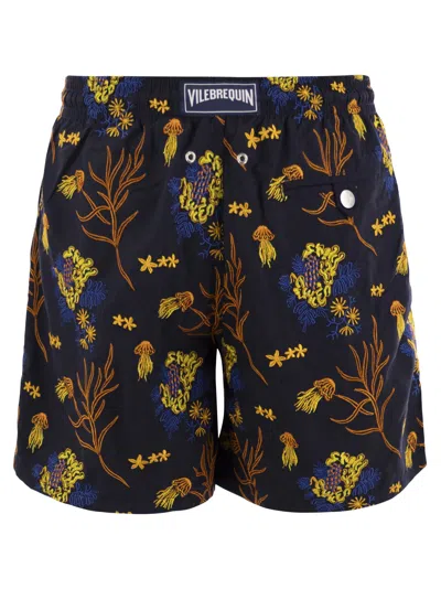 Vilebrequin Mistral - Patterned Swimming Shorts In Blue