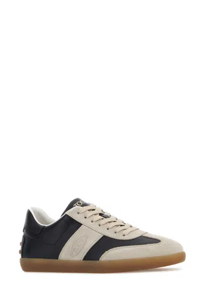 Tod's Two-tone Leather And Suede Sneakers