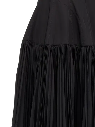 Giovanni Bedin Long Dress With Wide Pleated Skirt