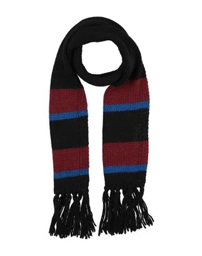 Officina 36 Man Scarf Black Size - Wool, Acrylic