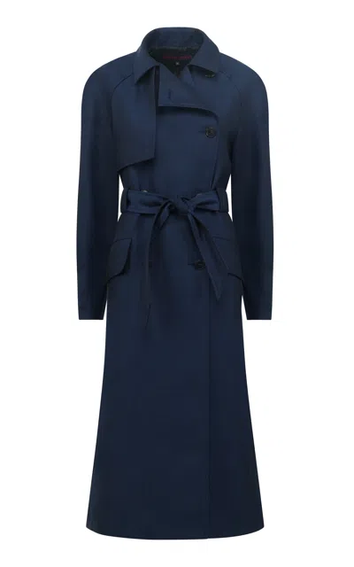Martin Grant Double-breasted Wool Trench Coat