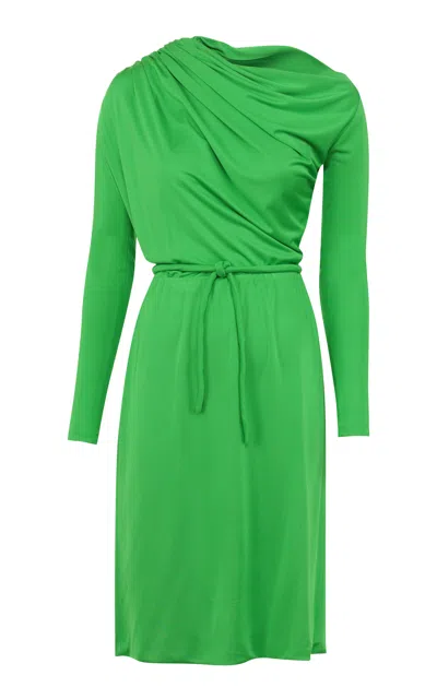 Martin Grant Draped Long Sleeve Dress