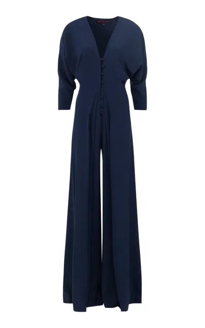 Martin Grant Batwing Sleeves Silk Jumpsuit