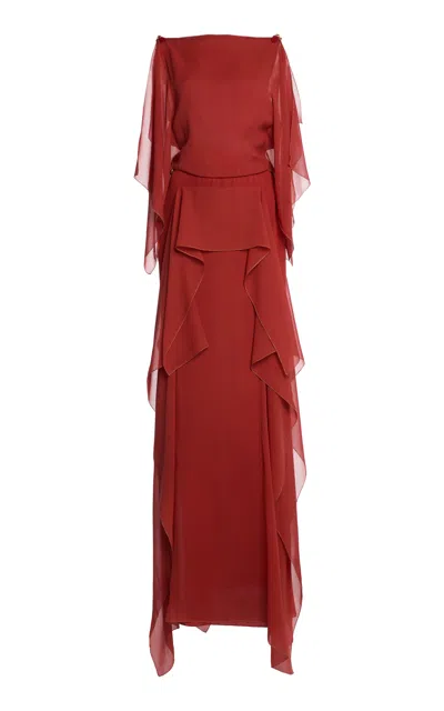Lanvin Cotton Ruffled Gown