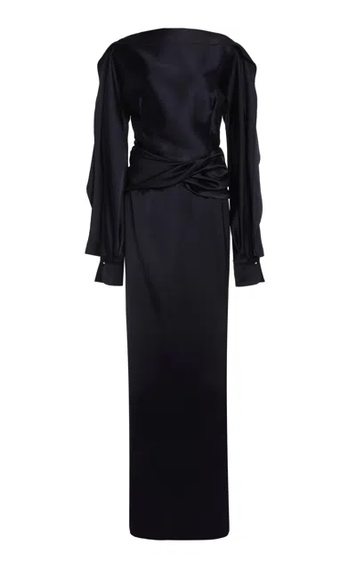 Lanvin Silk Draped Gown