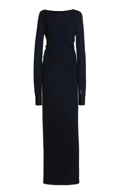 Lanvin Draped Maxi Dress