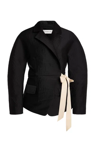 Lanvin Belted Silk-blend Jacket
