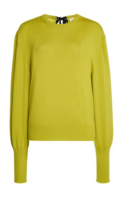 Lanvin Grosgrain-detailed Wool-blend Top
