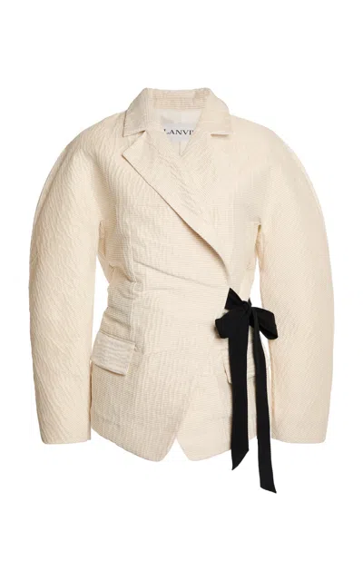 Lanvin Belted Silk-blend Jacket