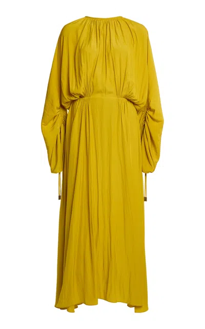 Lanvin Gathered-waist Midi Dress