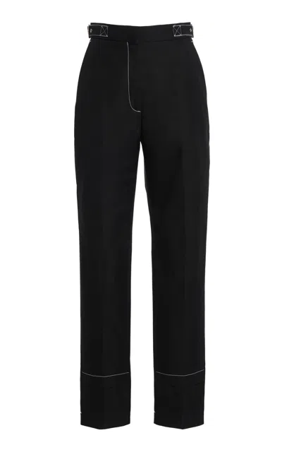 Lanvin Cigarette Cotton-blend Straight-leg Pants