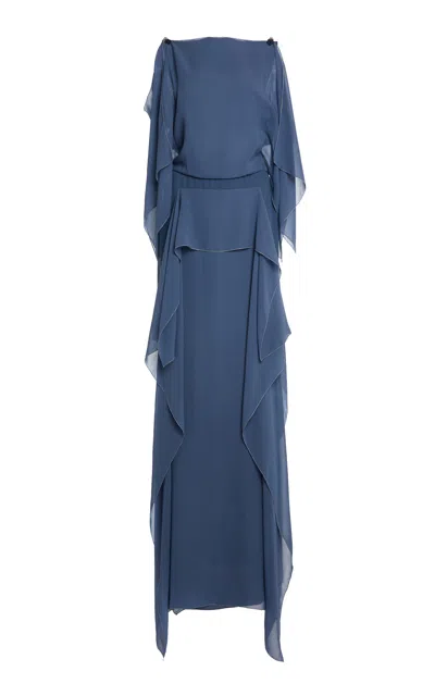 Lanvin Cotton Ruffled Gown