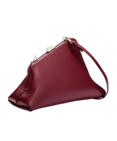 Attico Clutch ''day Off Small'' Burgundy