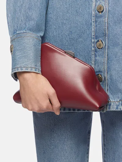 Attico Clutch ''day Off Small'' Burgundy