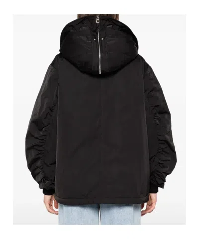 Ermanno Scervino Hooded Bomber Jacket In Black