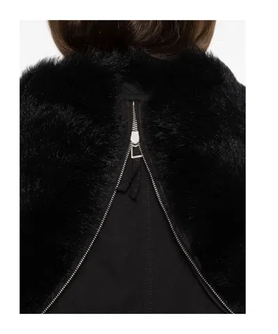 Ermanno Scervino Hooded Bomber Jacket In Black