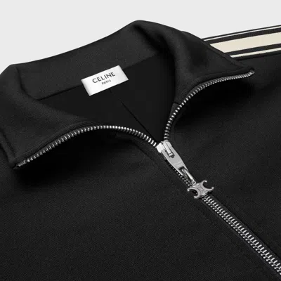 Celine Tracksuit Jacket In Double Face Jersey In Neutral