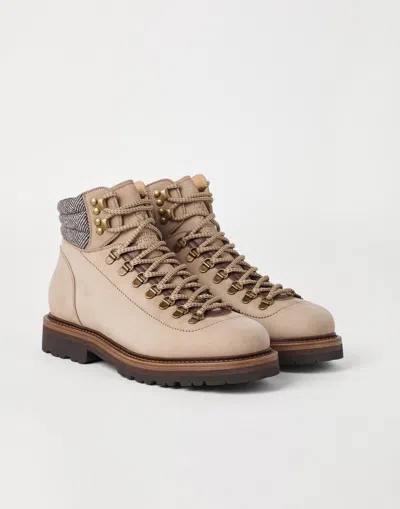 Brunello Cucinelli Leather Hiking Boots