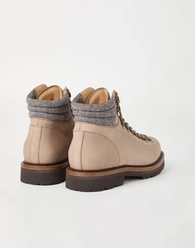 Brunello Cucinelli Leather Hiking Boots