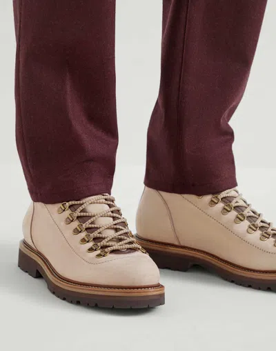 Brunello Cucinelli Leather Hiking Boots
