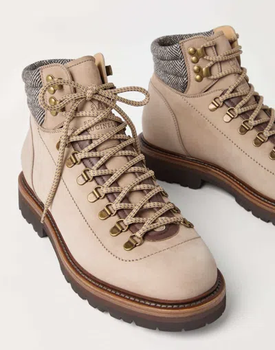 Brunello Cucinelli Leather Hiking Boots