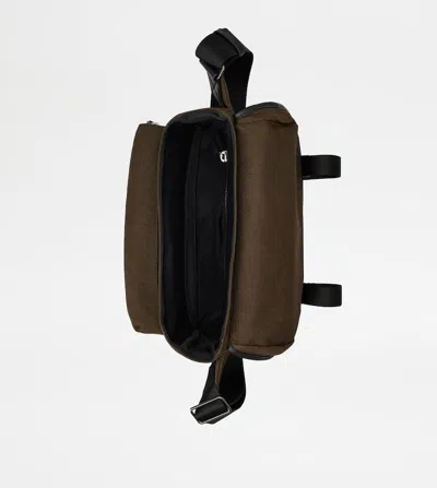 Tod's Crossbody Bag In Fabric And Leather Small In Multi