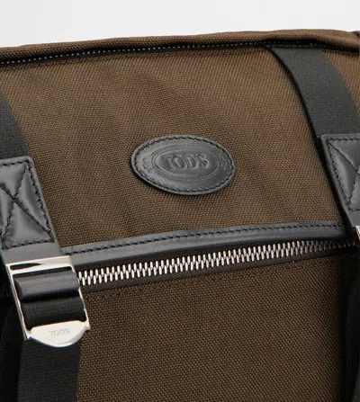 Tod's Crossbody Bag In Fabric And Leather Small In Multi