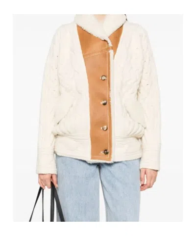 Ermanno Scervino Cable-knit Shearling Jacket