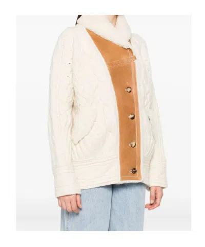 Ermanno Scervino Cable-knit Shearling Jacket