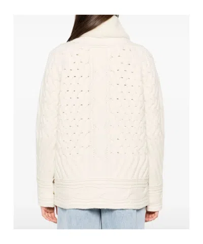 Ermanno Scervino Cable-knit Shearling Jacket
