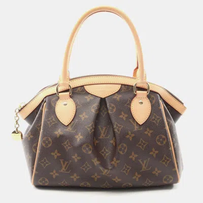 Pre-owned Louis Vuitton Tivoli Pm Hand Tote Bag Monogram Canvas In Brown