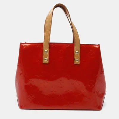 Pre-owned Louis Vuitton Lead Pm Monogram Vernis Rouge In Red