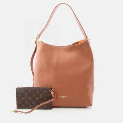 Pre-owned Louis Vuitton Low Key Hobo Mmshoulder Bag Leather Cognac In Brown